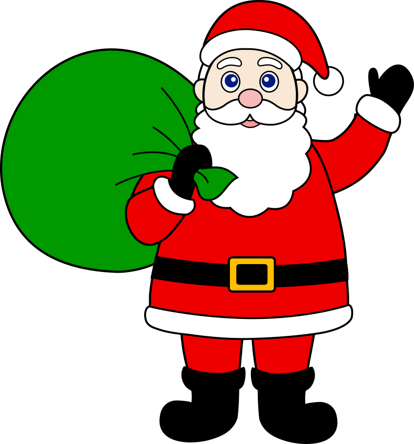 Free Happy Santa Claus Clip A