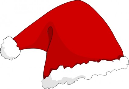Santa Claus Hat clip art Vect - Red Hat Clip Art