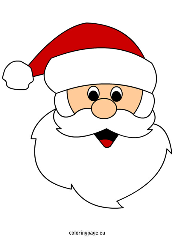Cartoon Santa Claus Head