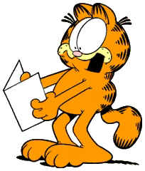 Saturday Garfield Clipart