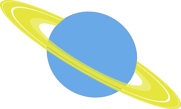 This clip art of planet Satur