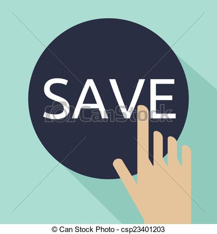 Save Button Clipart