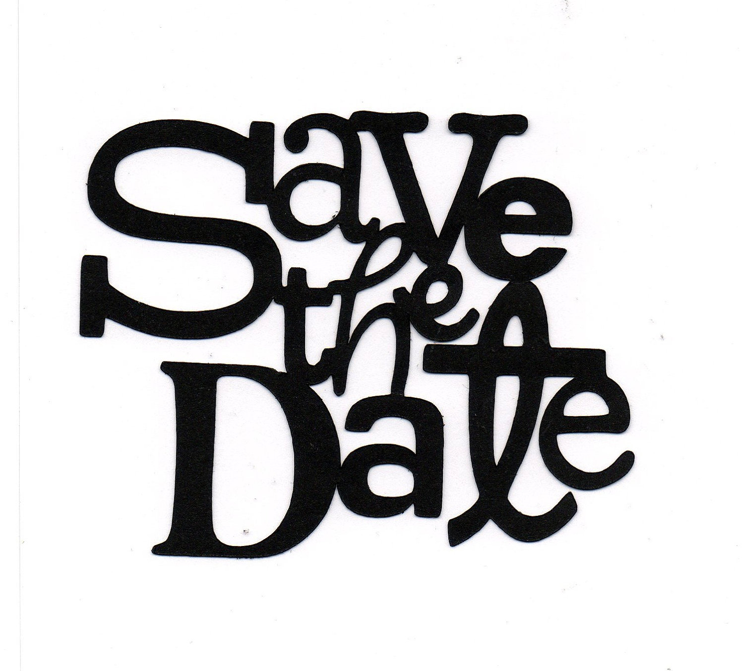 Save the Date Word Art