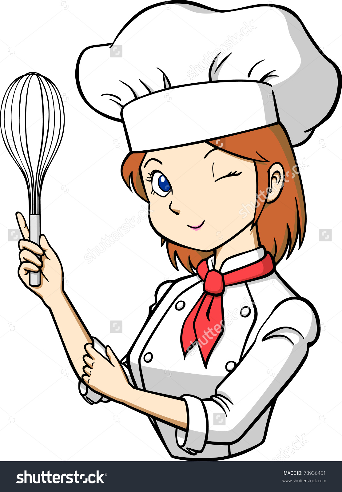 Black Female Chef Clipart #1