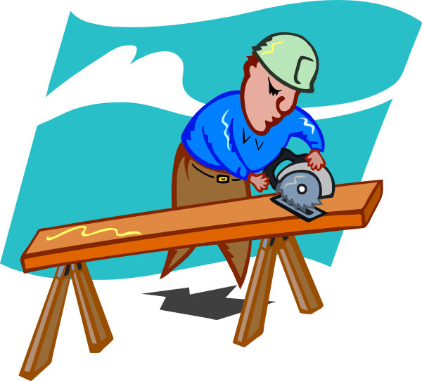 Sawing Carpenter Clip Art At  - Carpentry Clip Art