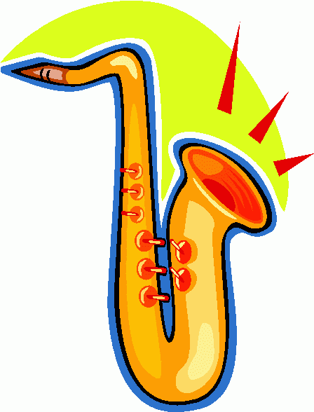 clipart picture of a saxaphon