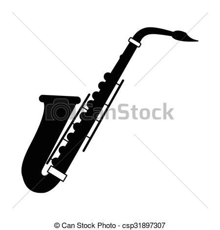 Saxophone black icon - csp31897307