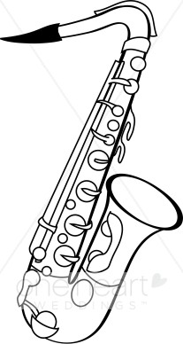 Saxophone Clip Art/ Alto Saxo