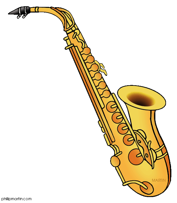 clipart picture of a saxaphon
