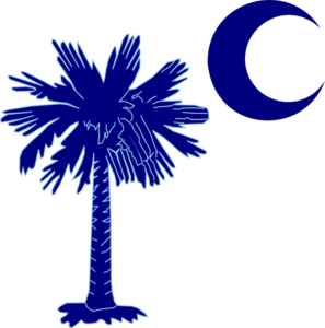 ... Sc Palmetto Tree - Blue clip art - vector clip art online, royalty .