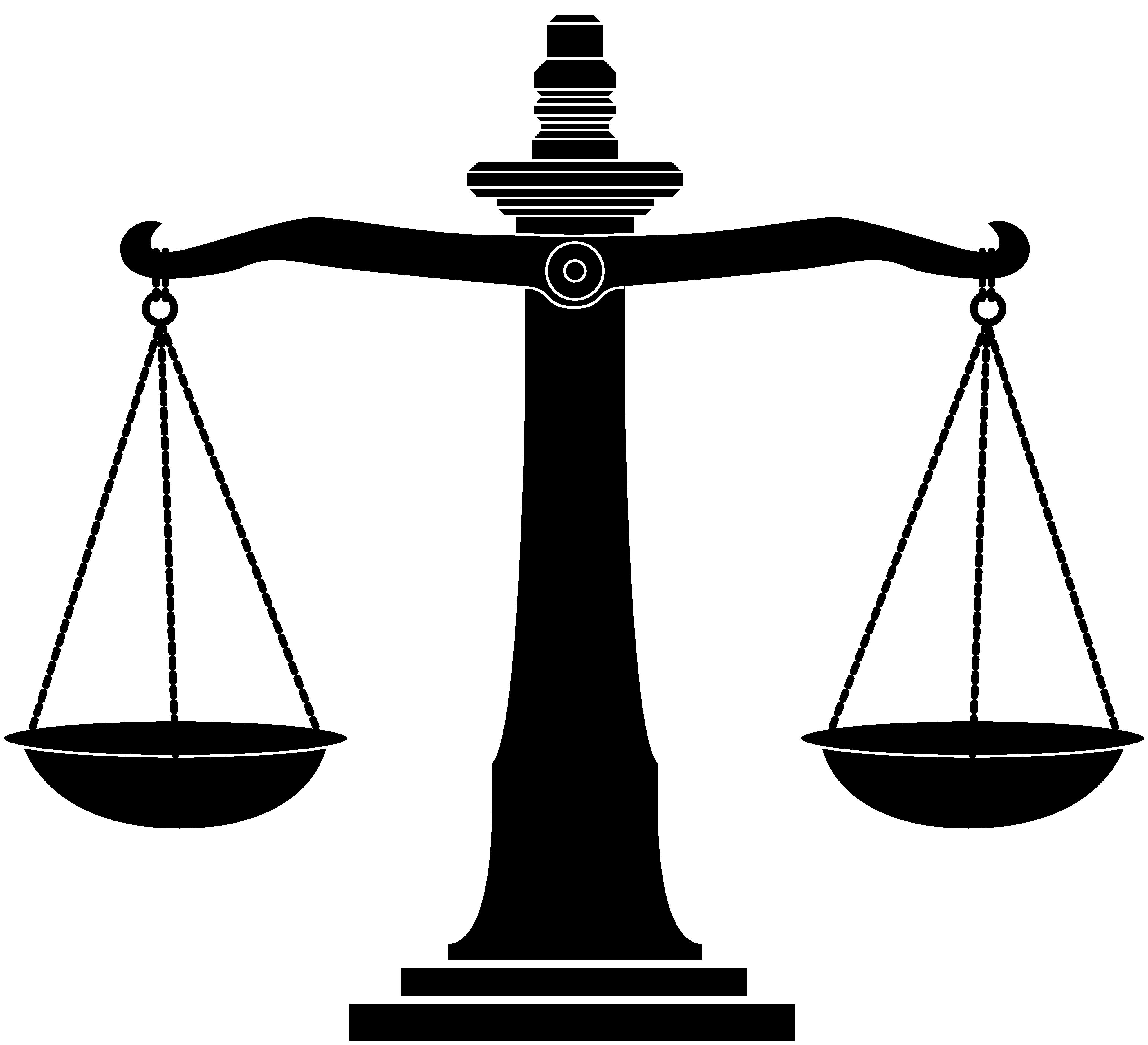 Judicial scales clipart; Scal