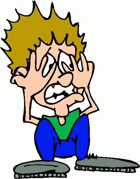 scared kid clipart