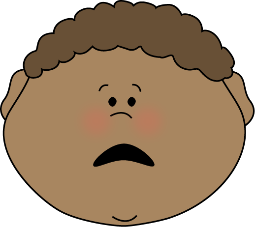 scared kid clipart