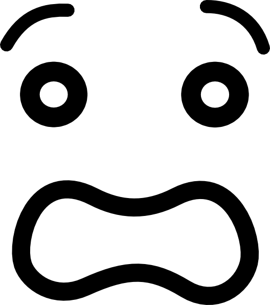 ... Scared Face Clipart - cli - Scared Face Clipart