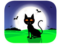 Scarry Witch Siting On Broomstick And Waving Halloween Clipart Size: 56 Kb