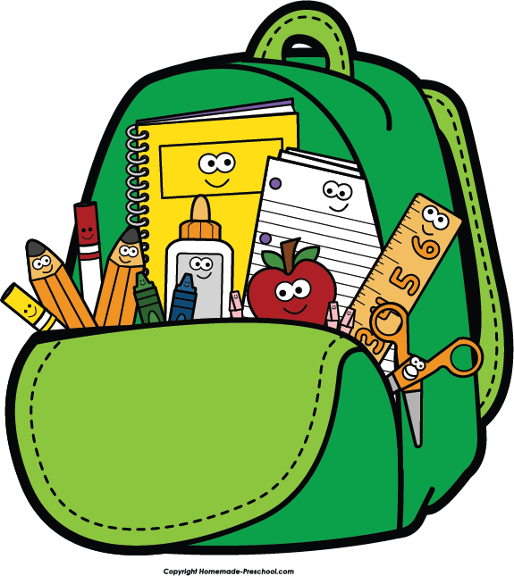 School backpack clip art clipartwiz