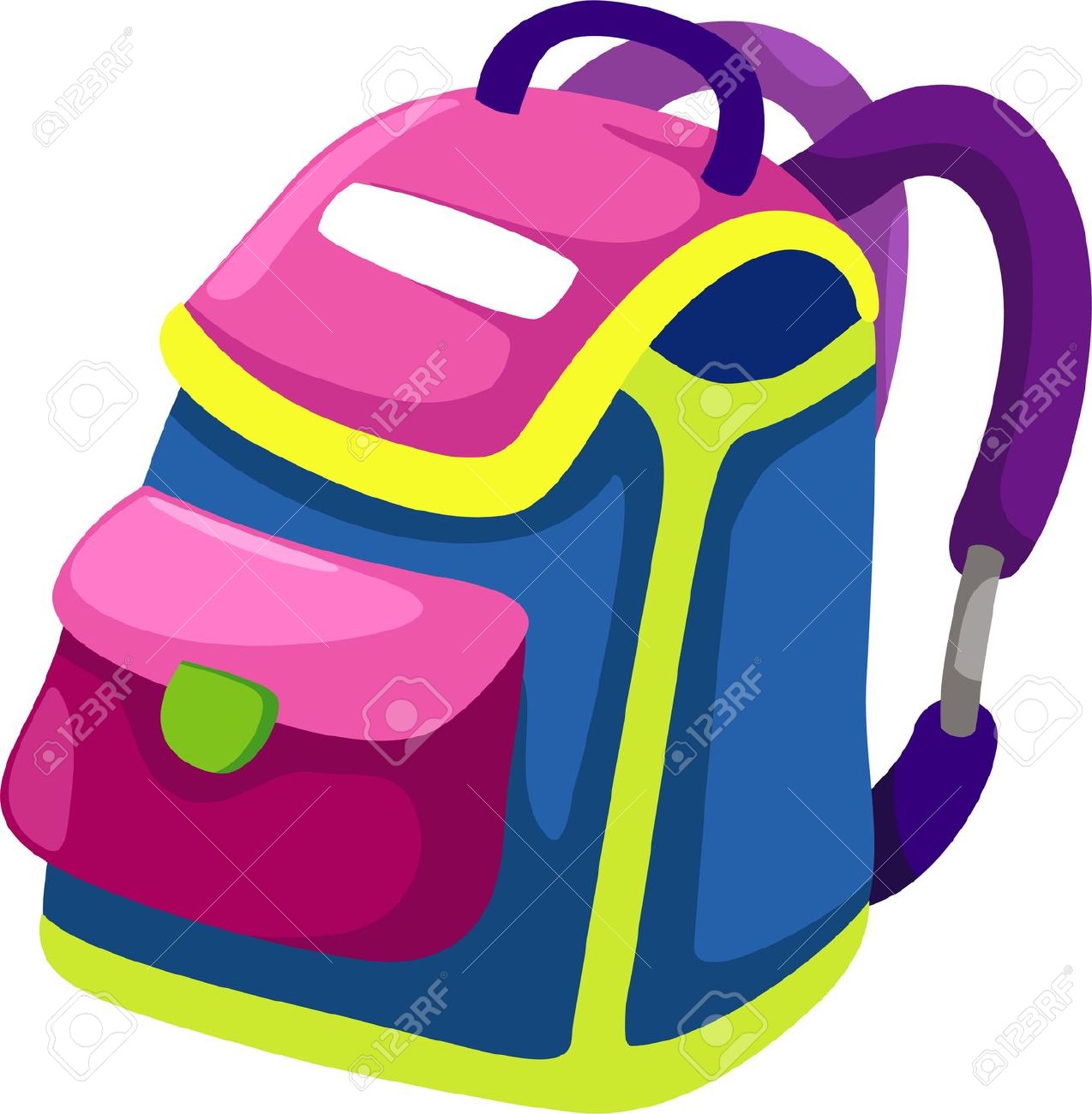 school bag: illustration bag