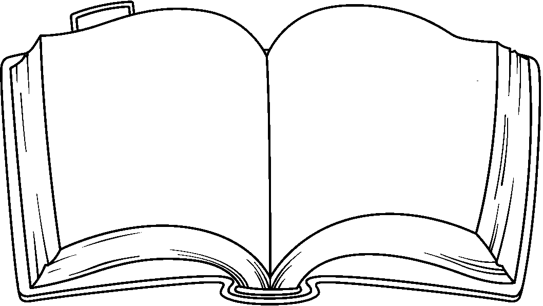 Open Book Clip Art Template F