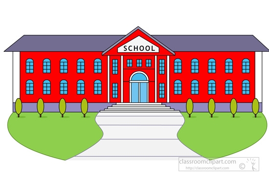 Clipart of school buildings -
