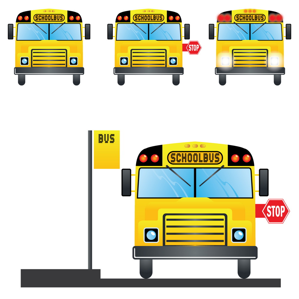 School Bus Stop Sign Clip Art - Bus Stop Clipart