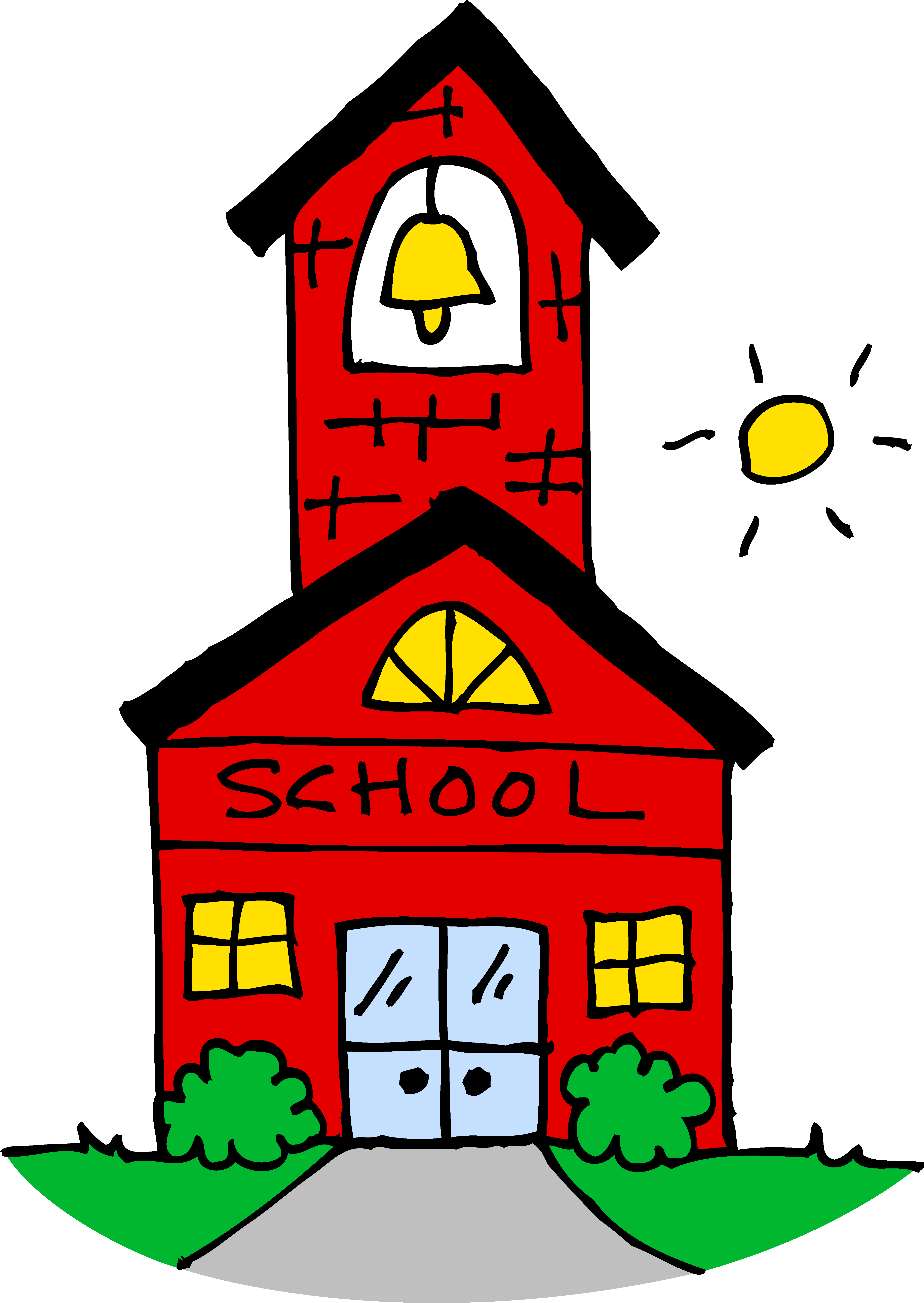 School House Clip Art Free - Clip Art Of School
