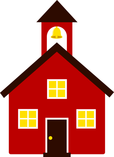 Free clip art of an old fashioned little red school house