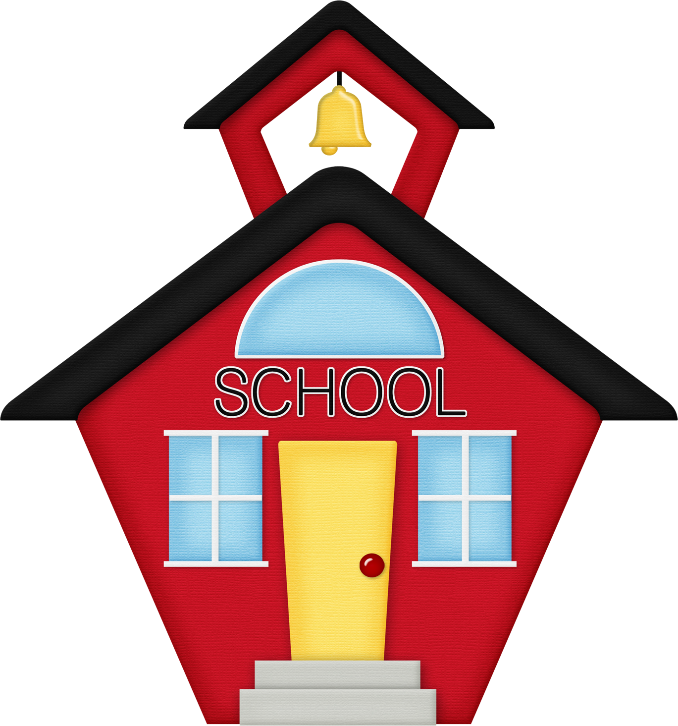 School House Graphics Clipart - School House Clipart