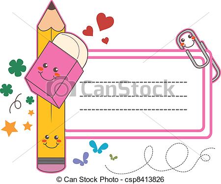 ... School Label Sticker - Cute back to school name tag label.