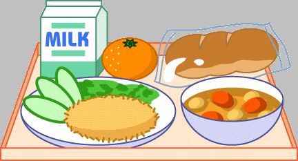 healthy school snack clipart