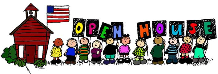 Open House In Color Clip Art 