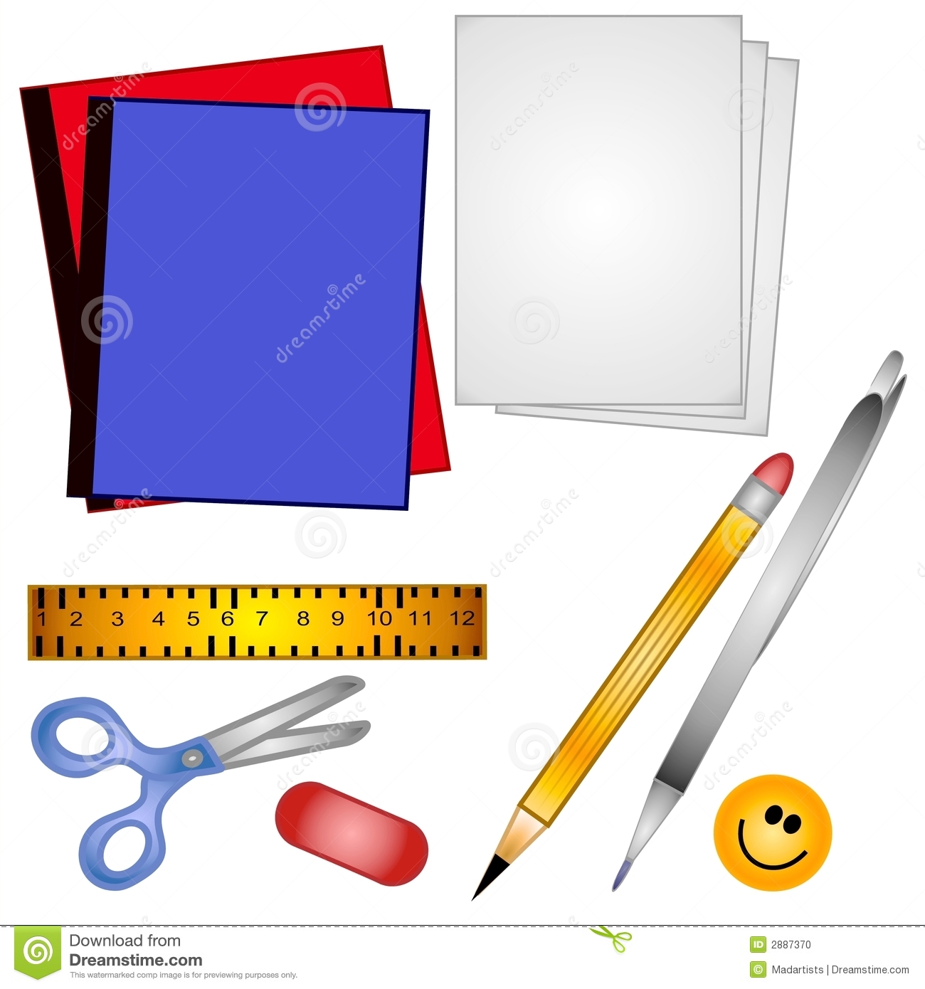 school supplies clipart . Use