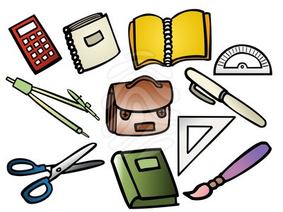 School Supplies Clip Art Clip - School Supplies Clipart Free