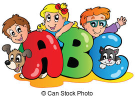 ... School theme with ABC leters - School theme with ABC letters.