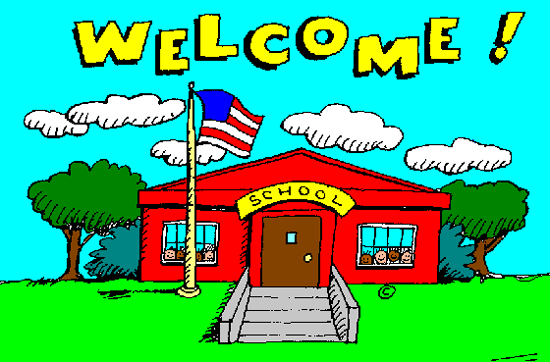 School Welcome In Color Clip  - Clipart Schools