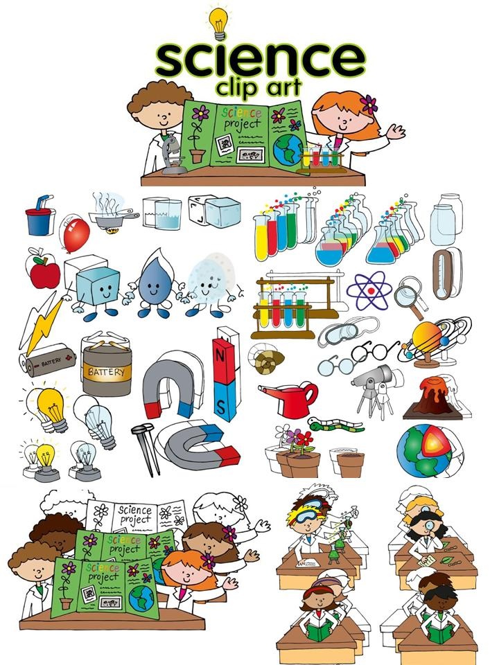Science clip art set Download - Free Science Clipart