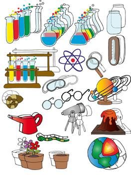 Science clip art set
