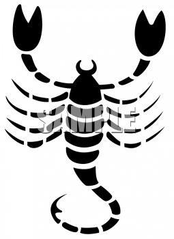 animal scorpion round icon cl