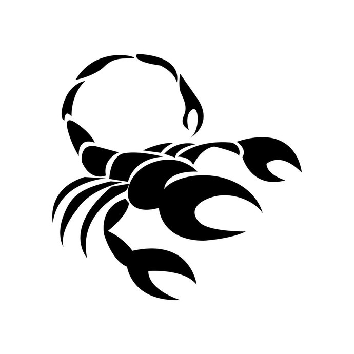 animal scorpion round icon cl