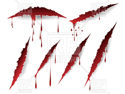 Bloody scratches and blood drops set on white background, 143713, download  royalty-free ClipartLook.com 