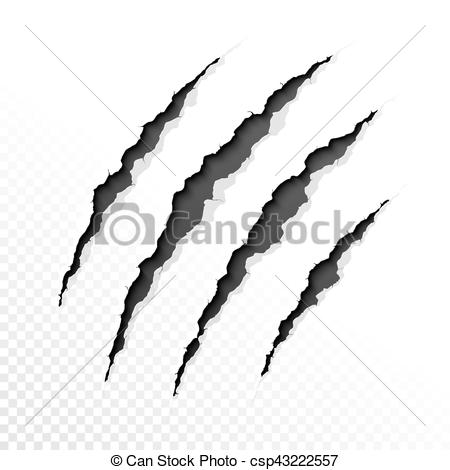 Claws scratches - csp43222557 - Scratches Clipart