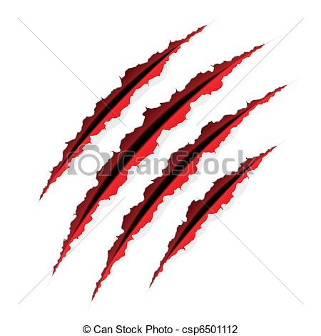 Bloody scratches Royalty Free