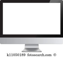 Screen computer isolated vect - Mac Clip Art