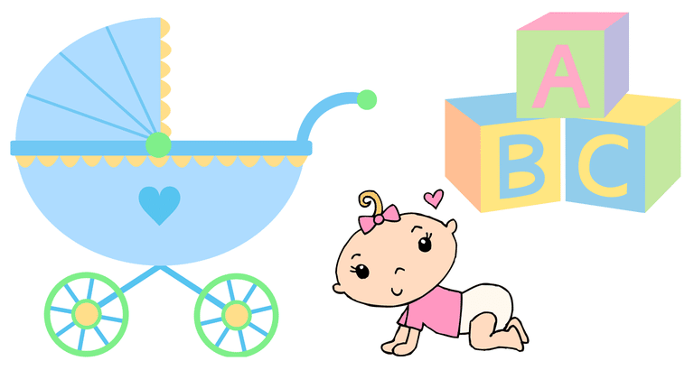 Baby footstep clip art