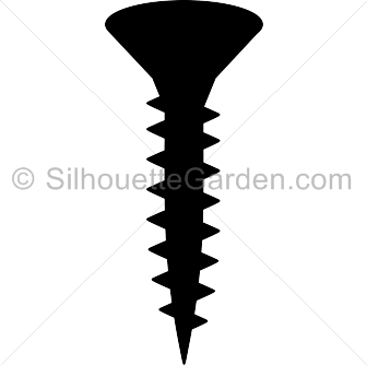 Screw silhouette clip art. Download free versions of the image in EPS, JPG,