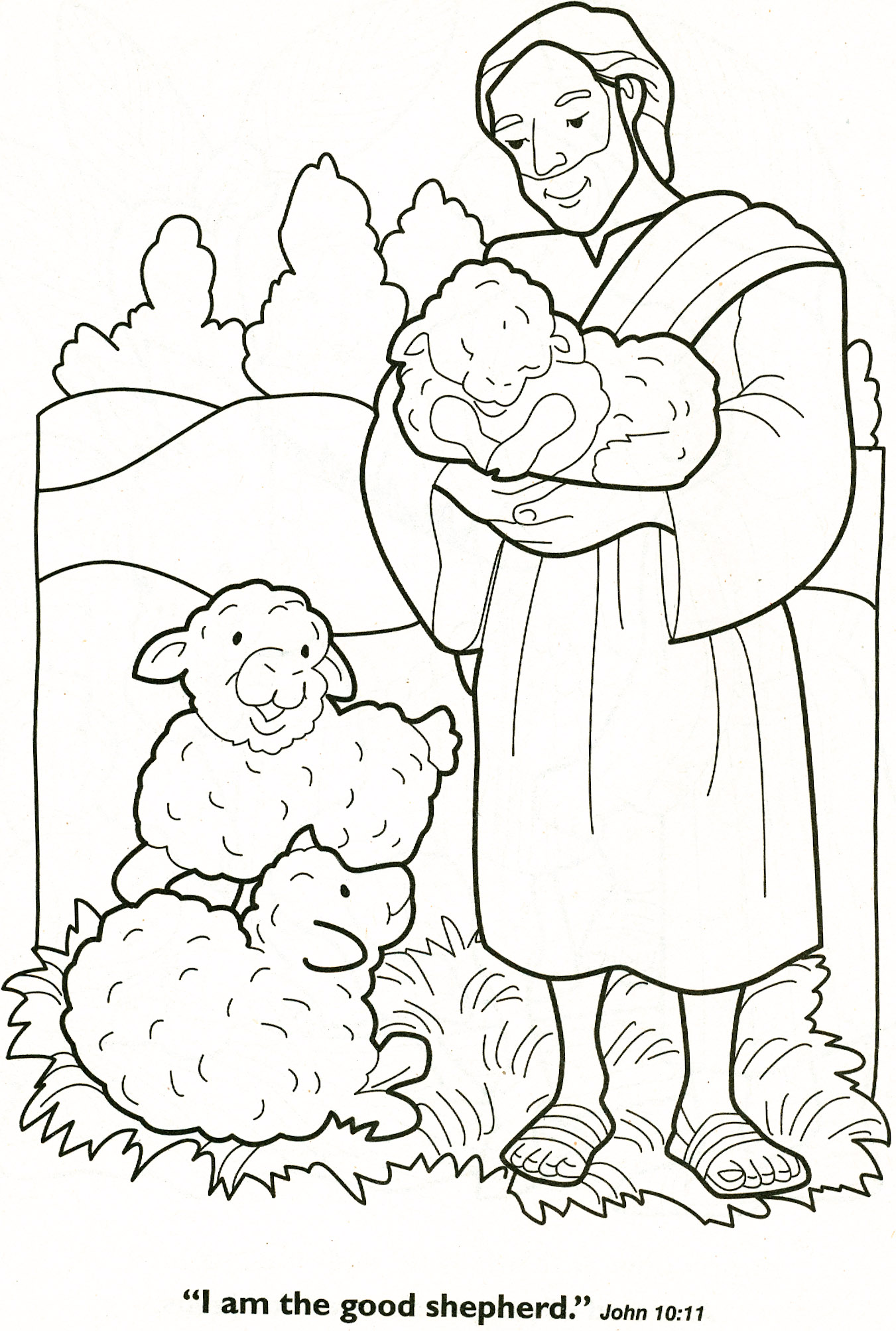 Scripturechildren Wordpress Com I Am The Good Shepherd John 10 11
