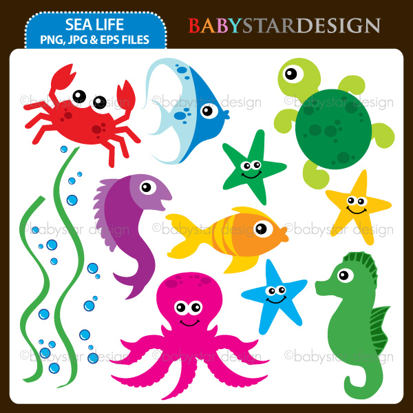Sea Life - Sea Life Clip Art