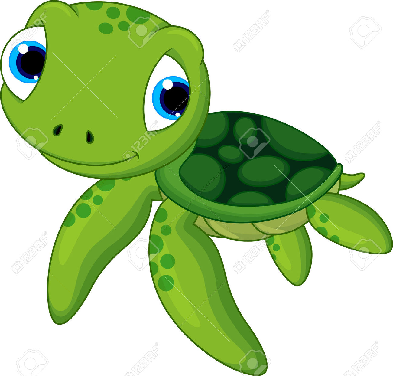 sea turtle: baby sea turtle c - Clipart Sea Turtle