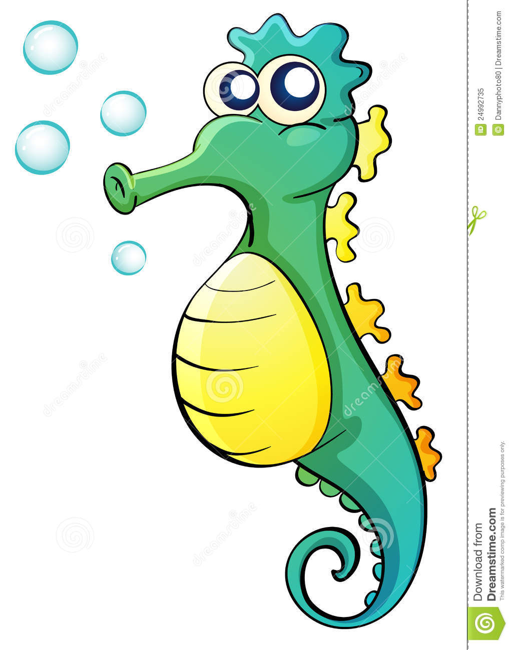 Blue seahorse clipart free cl