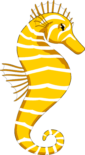 Seahorse Clip Art Image - gre
