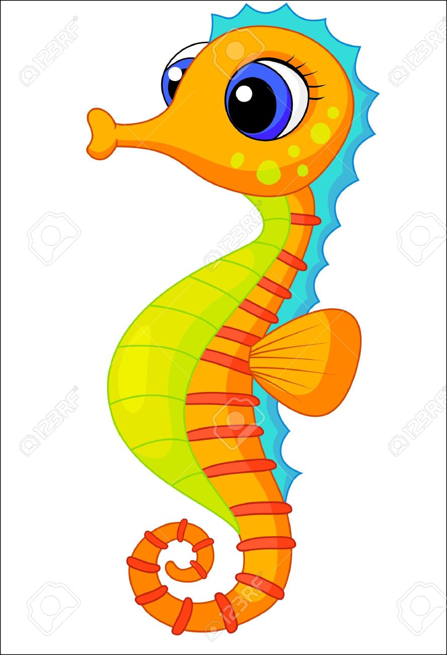 seahorse: Cute seahorse . - Seahorse Clip Art